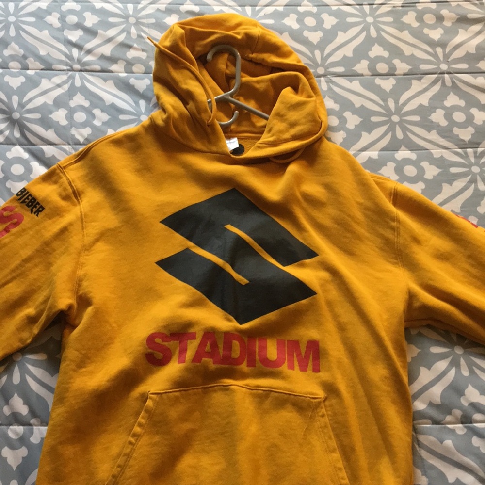 Yellow Bieber tour hoodie